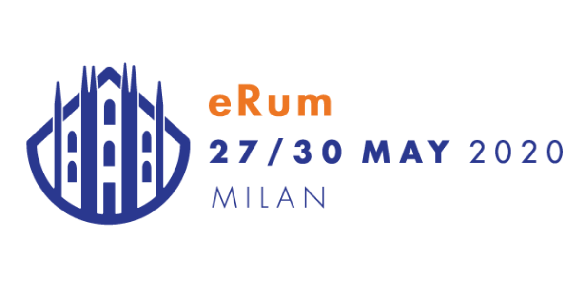 logo dell'evento eRum di Milano 2020